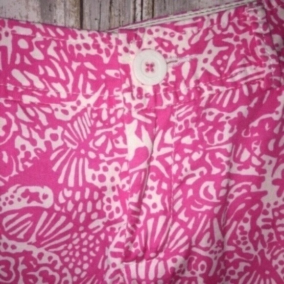 Lilly Pulitzer Pink Buttercup Scalloped Shorts - Picture 7 of 9